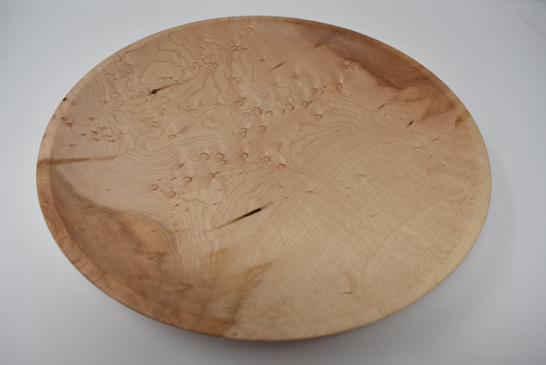 Bird's Eye Maple Shallow Bowl 2"x 12.5"Dia