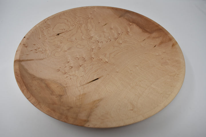 Bird's Eye Maple Shallow Bowl 2"x 12.5"Dia