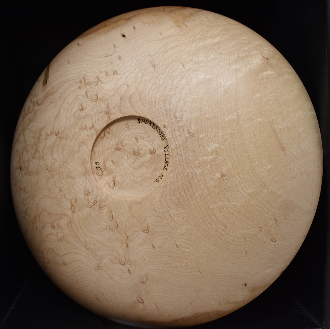 Bird's Eye Maple Shallow Bowl 2"x 12.5"Dia