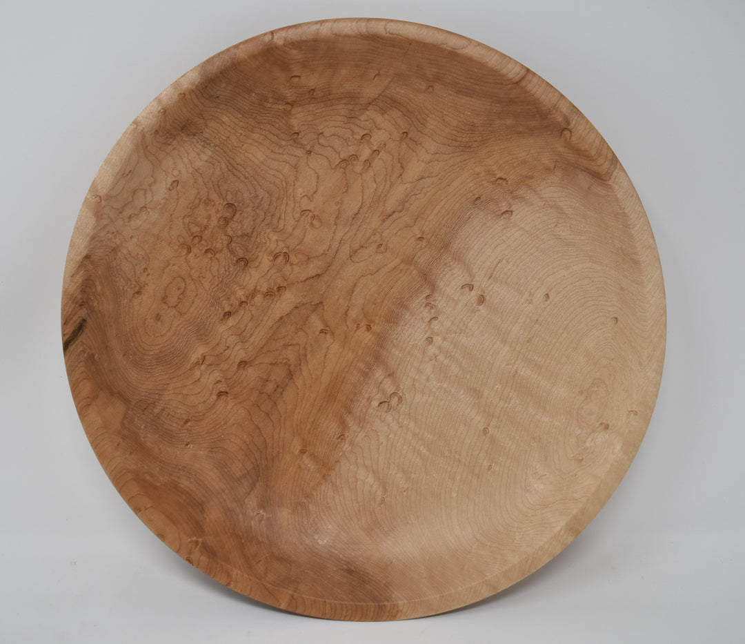 Bird's Eye Maple Shallow Bowl 2"x11.5"Dia