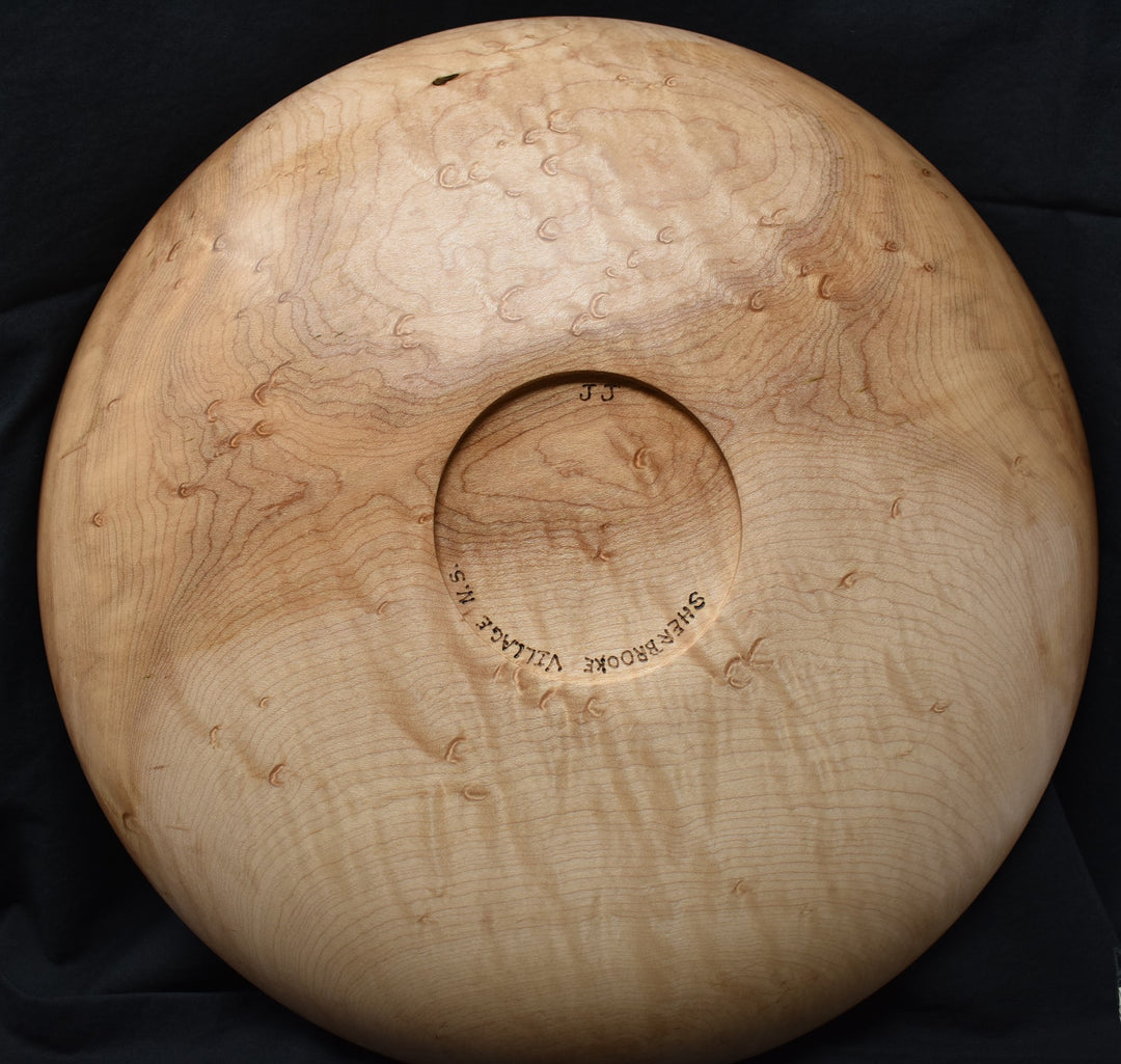 Bird's Eye Maple Shallow Bowl 2"x11.5"Dia