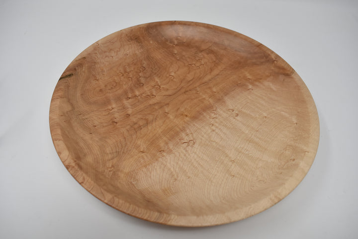 Bird's Eye Maple Shallow Bowl 2"x11.5"Dia