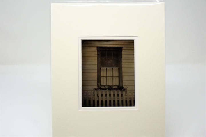 Matted Ambrotype Photo - Window